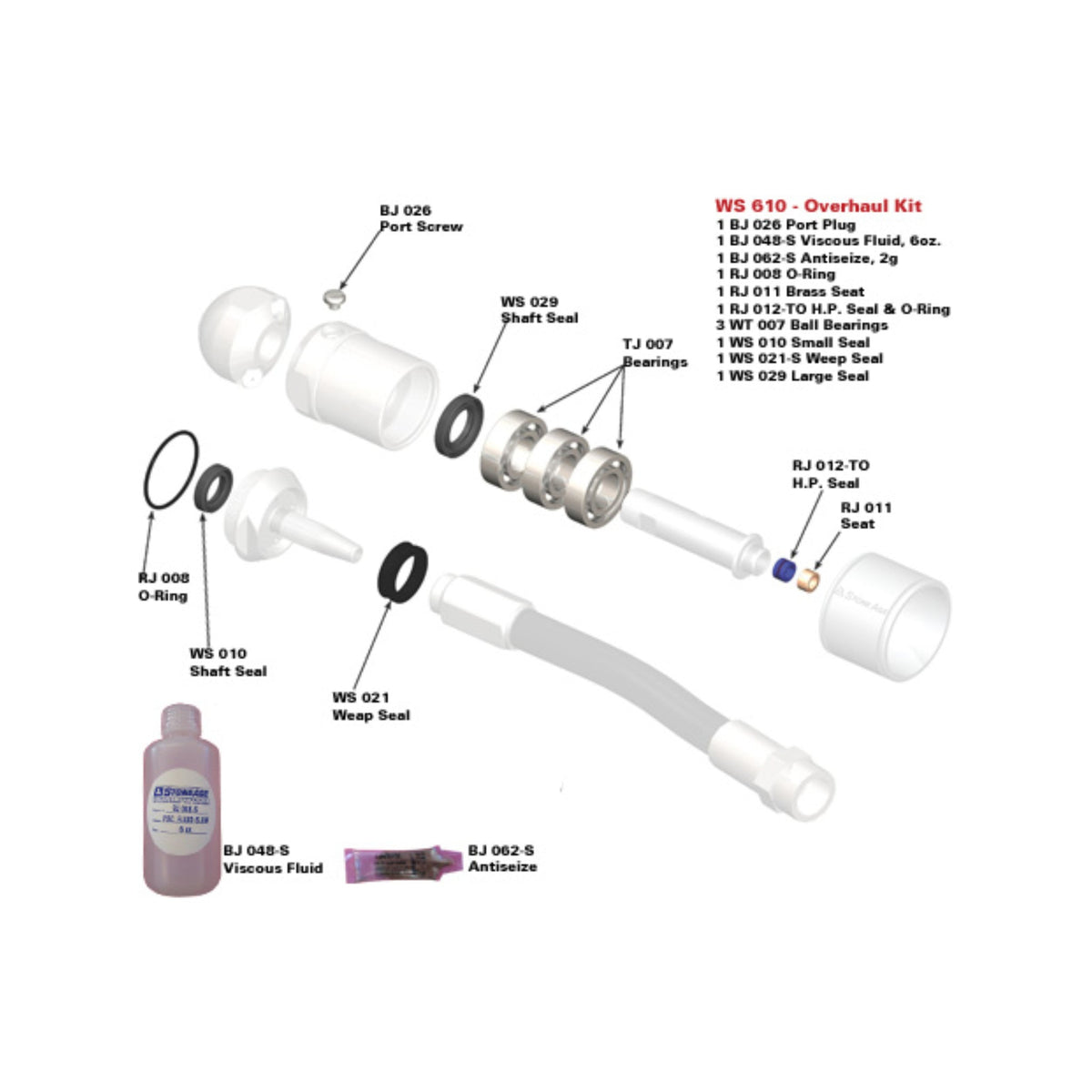WS 610 Overhaul Kit