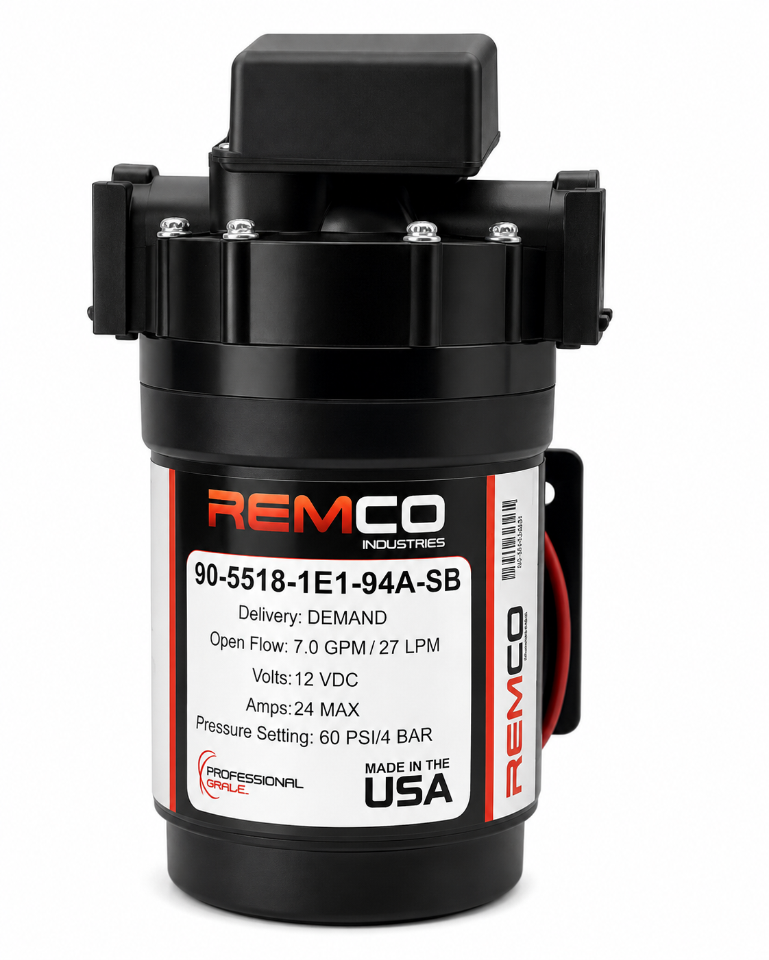 REMCO ProFlo FatBoy 7.0 GPM 12V Soft Wash Pump – 60 PSI