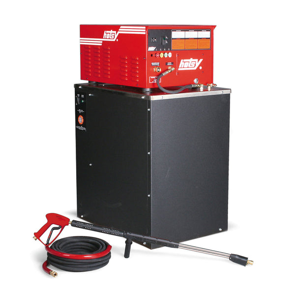 HOTSY HWE Series Stationary Electric Hot Water Pressure Washer, Belt Drive, 3.5–4.0 GPM | 2000–3000 PSI