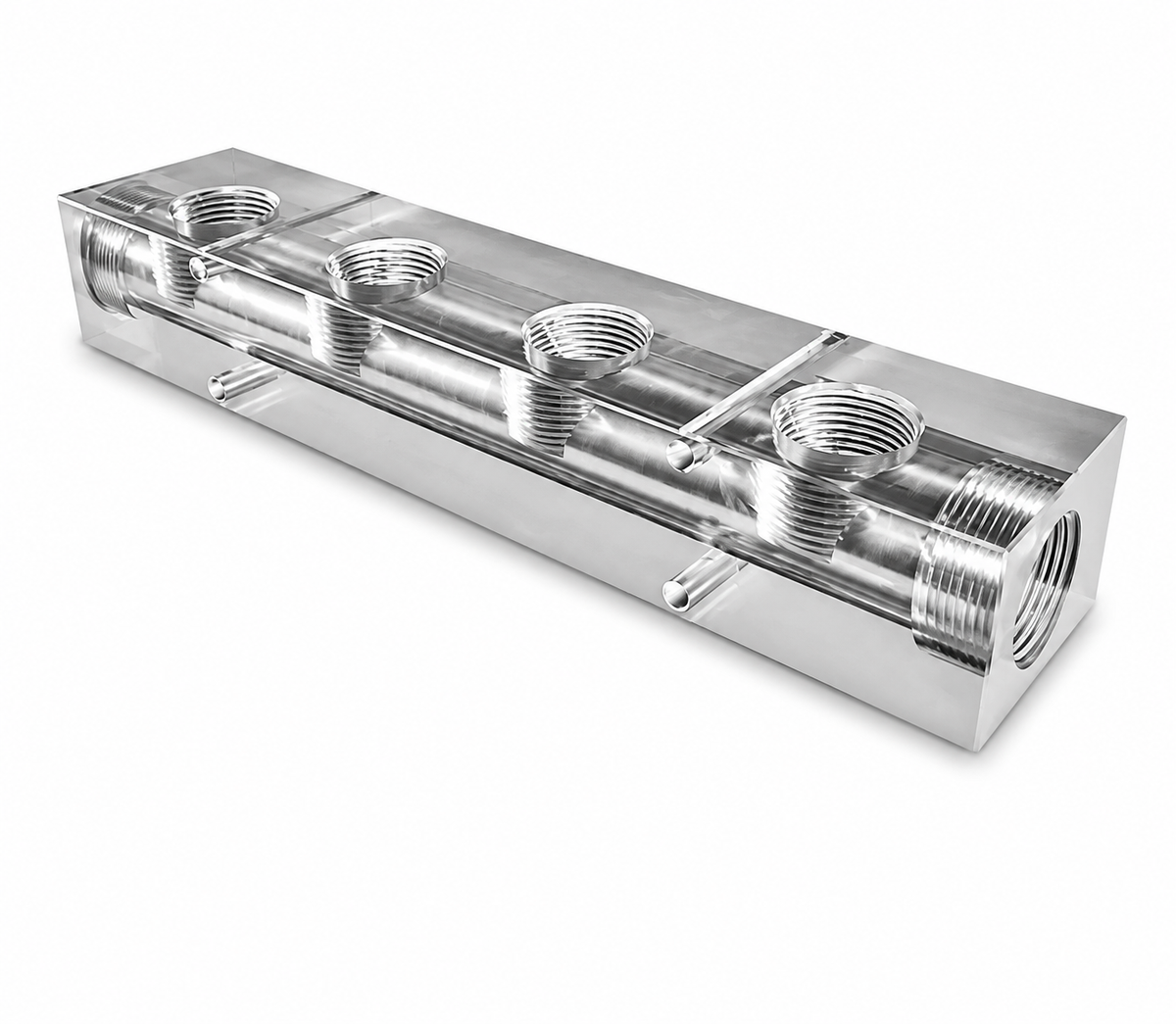 Clear Acrylic Soft Wash Mixing Manifold – 3 & 4 Port