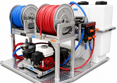 Gas Soft Wash Skid System – Honda GX200 with Comet P40 or AR45 Pump