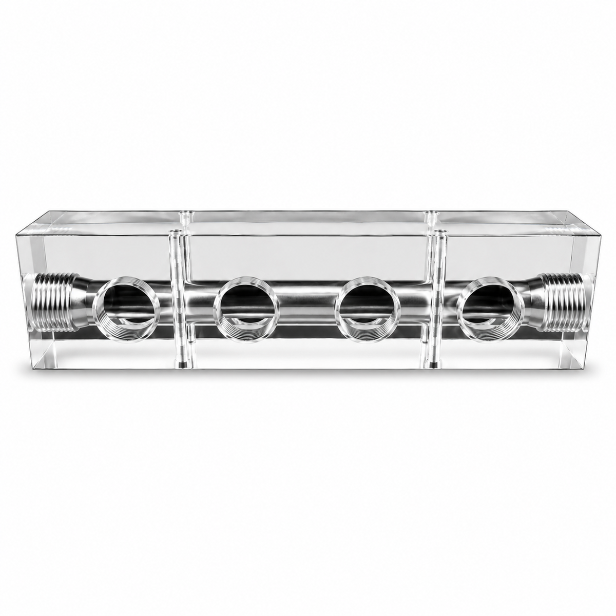 Clear Acrylic Soft Wash Mixing Manifold – 3 & 4 Port
