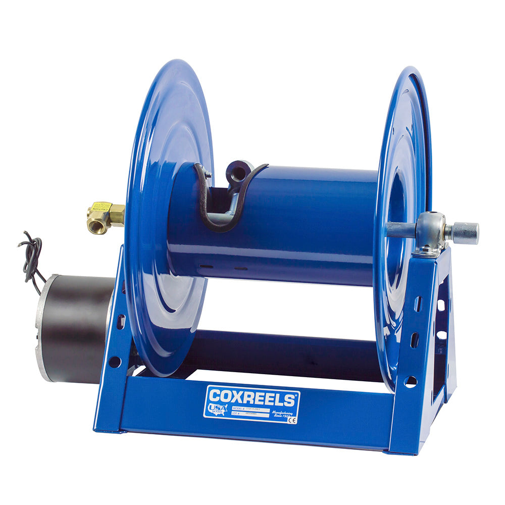 1/2" COXREELS 1125 Series 3,000 PSI 12V Electric Hose Reel