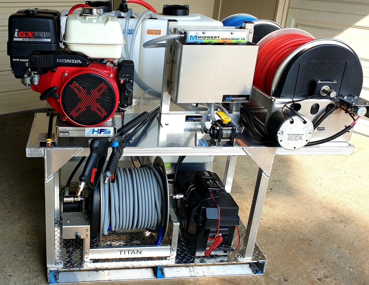 PW Compact Soft Wash & Pressure Washer Truck Skid