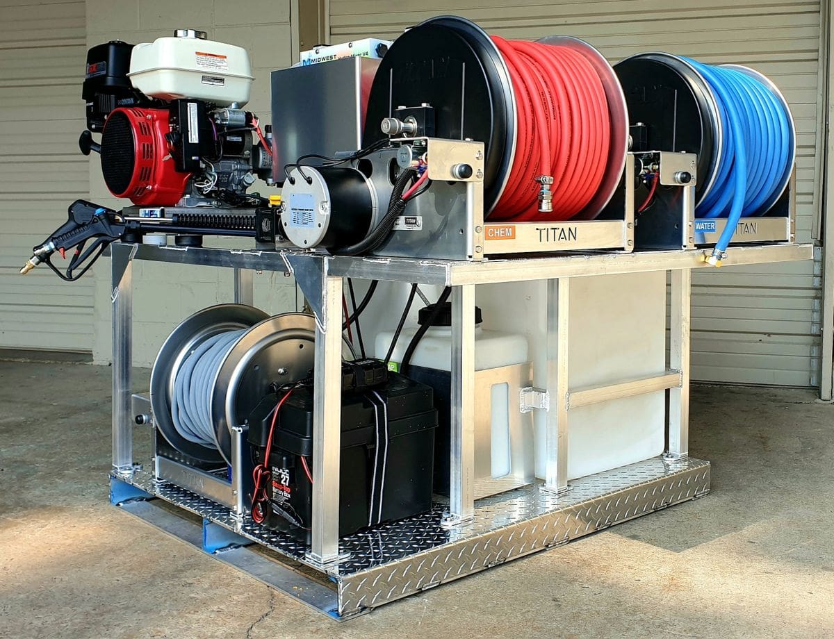 PW Compact Soft Wash & Pressure Washer Truck Skid