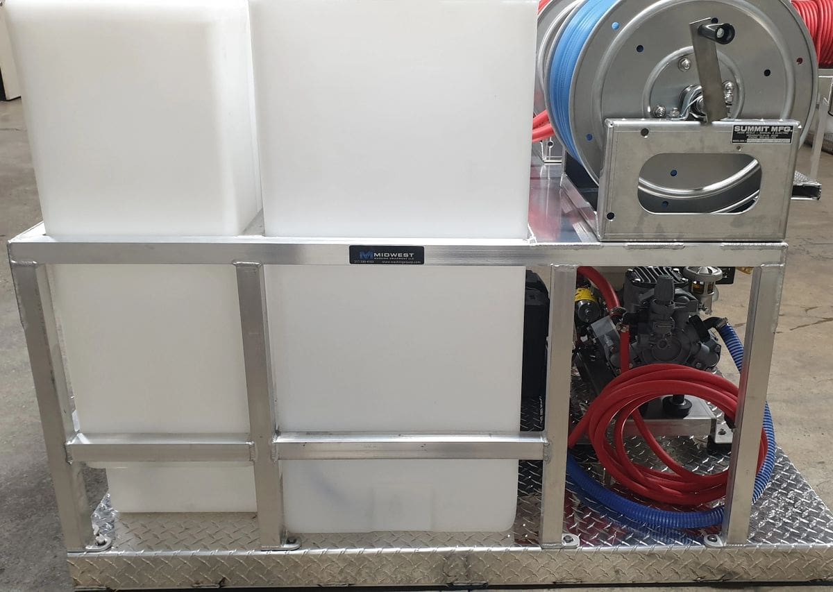 Gas Soft Wash Skid System – Honda GX200 with Comet P40 or AR45 Pump